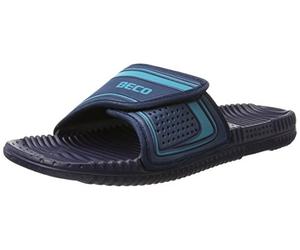 BECO Beermann GmbH & Co. KG Pantoletten mit Massagefußbett-90601 Mules Mixte, Bleu Marine 76, 41 EU