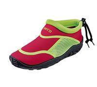 BECO chaussons aquatiques - chaussure de bain chaussures néoprènes pour enfants - Multicolore (Rouge/Vert) - 23 EU