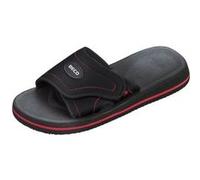 Beco chaussons de bain avec velcro unisexe noir/rouge Rouge G