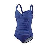 Beco Draped Criss Cross Maillot de Bain Femme, Marine, Taille 38