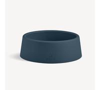 Beco Gamelle pour Chien - Gamelle Stable pour Nourriture et Eau, Plastique recyclé, Base en Caoutchouc antidérapant, Bleu Marine, Taille L