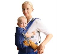 Beco Gemini 2.0 Porte-Bébé Physiologique Naissance à Bambin (3-15kg) M-Cloud™ - 4 Positions de Portage, Ajustable pour Tous les Parents - Bleu