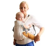 Beco Gemini 2.0 Porte-Bébé Physiologique Naissance à Bambin (3-15kg) M-Cloud™ - 4 Positions de Portage, Ajustable pour Tous les Parents - Ecru