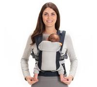 Beco Gemini Porte bebe de la naissance à la petite enfance | Porte-bébé ergonomique pour bébés de 3,2 à 15,8 kg (7-35 lbs) | Position M, Ajustement Facilité, 100% coton (Bleu marine)