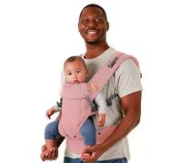 Beco Gemini Porte-Bébé Naissance à Bambin, 3-16 kg, Lin Rose | 4 Positions Ergonomiques : ventre face à soi ou au monde, hanche et dos, Assise Réglable, Physiologique dès la naissance.