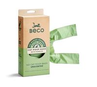 Beco Lot de 140 sacs à déjections canines pour chat - Larges et solides pour litière sale - Non parfumés