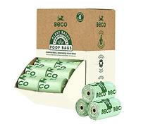 Beco Poop Bags Écran compostable (56 x 12) - Écran de sacs à déjections canines - Beco super solides et grands sacs à déjections canines - À base de plantes