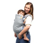 Beco Porte-Bébé Bambin 24-48 Mois, Coton, Assise Large, Gris | Portage Dorsal ou Ventral pour randonnée et voyage, Capuche de Sommeil, Poche Téléphone, Ceinture Rembourrée, dès 2 ans.