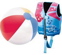 Beco Sealife - Gilet de sauvetage Pinky taille S avec... Ballon de plage