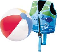 Beco Sealife - Gilet de sauvetage Ray taille M avec ceinture de sécurité Ballon de plage