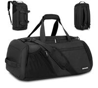 BECOJADDE Sac de sport pour homme - 40 l - Grand sac de sport - Sac à dos de voyage - Plusieurs poches - Avec compartiment à chaussures - Compartiment humide - Étanche - Pour l'épaule et la main - Sac