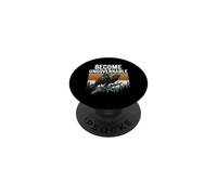 Become Ungovernable Crow Raven Retro Dark Humour Sarcastique PopSockets PopGrip Adhésif