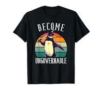 Become Ungovernable Meme - Funny Penguin Meme Retro Vintage T-Shirt