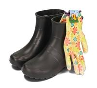 BeComfy Bottes de Pluie Bottines de Jardin EVA Unisex Femmes Hommes 36-47 EU (Noir, Système Taille Chaussures EU, Adulte, Numérique, Moyen, 47)