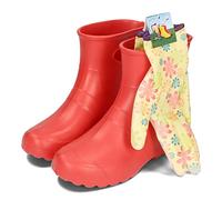 BeComfy Bottes de Pluie Bottines de Jardin EVA Unisex Femmes Hommes 36-47 EU (Rouge, Système Taille Chaussures EU, Adulte, Numérique, Moyen, 37)