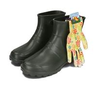 BeComfy Bottes de Pluie Bottines de Jardin EVA Unisex Femmes Hommes 36-47 EU (Vert, Système Taille Chaussures EU, Adulte, Numérique, Moyen, 44)