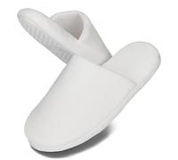 BeComfy Chaussons très doux pour Femmes et Hommes Memory Foam 36-45 EU (Blanc, Système Taille Chaussures EU, Adulte, Numérique (intervalle), Moyen, 40, 41)