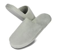 BeComfy Chaussons très doux pour Femmes et Hommes Memory Foam 36-45 EU (Gris, Système Taille Chaussures EU, Adulte, Numérique (intervalle), Moyen, 36, 37)