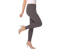 BeComfy Leggings Femme en Coton Longs Opaque Basic Beaucoup de Couleurs S,M,L,XL,2XL,3XL,4XL,5XL,6XL,7XL,8XL (XL, Graphite)