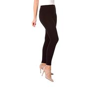 BeComfy Leggings Femme en Coton Longs Opaque Basic Beaucoup de Couleurs S,M,L,XL,2XL,3XL,4XL,5XL,6XL,7XL,8XL (XL, Noir)