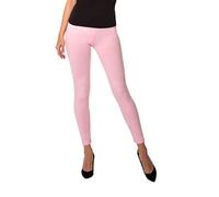 BeComfy Leggings Femme en Coton Longs Opaque Basic Beaucoup de Couleurs S,M,L,XL,2XL,3XL,4XL,5XL,6XL,7XL,8XL (4XL, Rose)