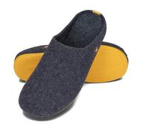 BeComfy Pantoufles en Feutre pour Homme Semelle en Caoutchouc Flexible Modèle K-Komfort 39-47 EU (Bleu, Système Taille Chaussures EU, Adulte, Numérique, Moyen, 41)