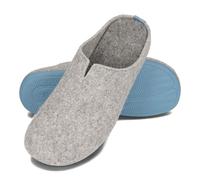 BeComfy Pantoufles en Feutre pour Homme Semelle en Caoutchouc Flexible Modèle K-Komfort 39-47 EU (Gris, Système Taille Chaussures EU, Adulte, Numérique, Moyen, 43)