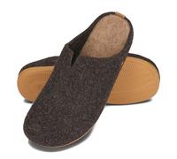 BeComfy Pantoufles en Feutre pour Homme Semelle en Caoutchouc Flexible Modèle K-Komfort 39-47 EU (Marron, Système Taille Chaussures EU, Adulte, Numérique, Moyen, 40)