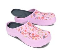 BeComfy Sabots EVA pour Femmes et Hommes Imprimé Camouflage ou Fleurs 36-46 EU (Lilas Fleurs, Système Taille Chaussures EU, Adulte, Numérique, Moyen, 41)