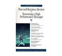 Becoming A High Performance Manager