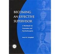 Becoming an Effective Supervisor Jane Campbell (Auteur)