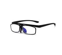 Becool fish Lunettes de lecture bloquant la lumière bleue pour hommes et femmes, lecteurs à couvercle rabattable tendance, lunettes anti-fatigue oculaire (Couleur : Noir, Taille : 2.5x)