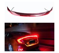 Becquet Aileron Lame Becquet ABS LED Style Voiture avec Feu Freinage Arrière pour Civic 2016 - 2017 Feu Arrière Coffre Accessoires LED