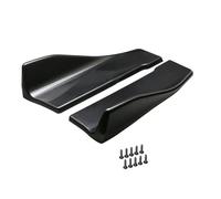 Becquet Aileron Lame Becquet Voiture Universel 35Cm Long Pare-Chocs Avant Latéral Jupe Latérale Arrière Aileron Bas Caisse Garnitures Protection Noires Brillantes Style