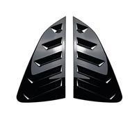 Becquet Aileron Lame pour VW pour Polo MK6 GTI TGI TSI MPI 2017-2023 Garniture Couvercle Volet Lunette Arrière Voiture Triangle Arrière Pare-Soleil Spoiler Bodykits(Glossy Black)