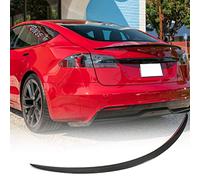 Becquet arrière en Fibre de Carbone sèche pour Tesla Model S 2021-2023 4 Portes aileron arrière lèvre d’Usine Sortie