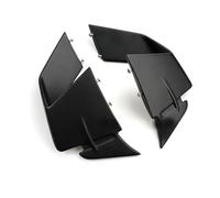 Becquet Avant Moto pour BMW S1000RR M1000RR S 1000RR 2019 2020 2021 2022 ABS Fibre Carbone Pare-Brise Aile Carénage Spoiler Avant Ailettes(19-22 Matte Black)