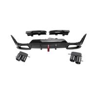 Becquet de lèvre de diffuseur de queue de LED de pare-chocs arrière Compatible Pour BMW série 3 G20 320i 325i 330i M340i Sport 2023 +(Carbon With Tips)