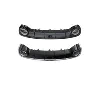 Becquet de lèvre de pare-choc arrière de voiture, diffuseur automatique, Compatible Pour Audi A6 C7 2016 2017 2018, Version originale, mise à niveau, pointe diffuse de Style RS6(Black and silvery)