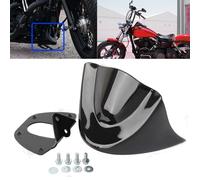 Becquet De Menton Avant De Moto Noir Brillant, Couverture De Carénage De Barrage D'air, Garde Boue Pour Harley Dyna 2006 ? 2017