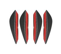 Becquet De Menton Diffuseur Lot De 4 Ou 6 Diffuseurs Universels pour Pare-Choc Avant Ailerons De Carrosserie Aileron De Voiture Décoration De Tuning(4PCS Carbon Fiber Look)