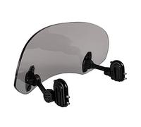Becquet de Moto Universel en Acrylique Déflecteur de Pare-brise à Pince Voilure Réglable pour Yamaha pour Kawasaki pour Ducati (Fumée)