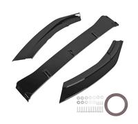 Becquet de Pare-Choc Avant en ABS résistant aux Rayures, diffuseur aérodynamique, Ajustement pour Focus RS MK3 2015 à 2018. Comprend 3 pièces, 16 vis, 12 Joints et 1 adhésif. (Noir Brillant)
