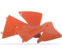 Becquet de radiateur latéral POLISPORT adaptable sur KTM EXC 01-02 Orange