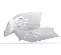 Becquet de radiateur latéral POLISPORT adaptable sur KTM SX EXC 07-10 Blanc