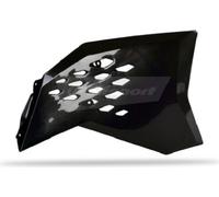 Becquet de radiateur latéral POLISPORT adaptable sur KTM SX EXC 07-10 Noir