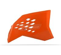 Becquet de radiateur latéral POLISPORT adaptable sur KTM SX EXC 07-10 Orange