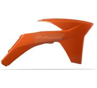 Becquet de radiateur latéral POLISPORT adaptable sur KTM SX EXC 11-12 Orange