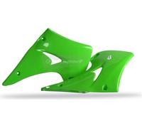 Becquet de radiateur latéral vert POLISPORT adaptable sur Kawasaki KX125/K X250