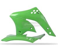 Becquet de radiateur latéral vert POLISPORT adaptable sur Kawasaki KX250F